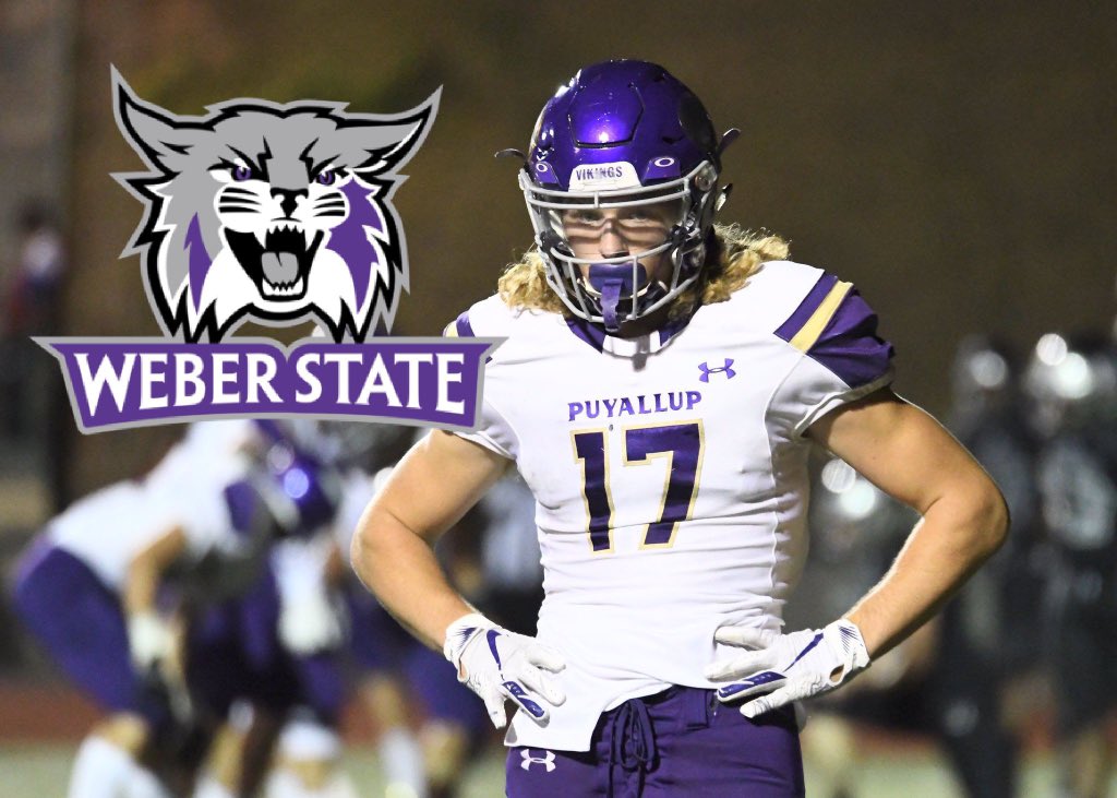 haase_justin15's tweet photo. I would like to thank my coaches, my teammates, my family and the Puyallup community for supporting me through my journey. I’m beyond grateful to announce that I’m committing to Weber State University! #GoCats @PHSVIKS @RegJones20 @BrandonHuffman @gnduff https://t.co/iScn8zej6D