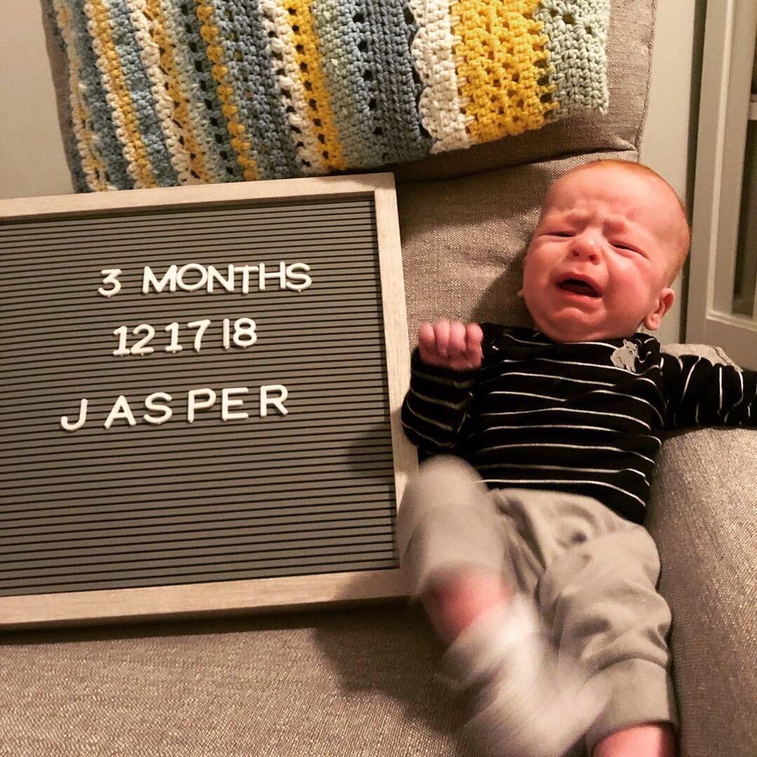 StaatsMolly's tweet photo. 3 months in the life of Jasper: He likes his milk like he likes his snuggles, plentiful and on-demand. #jasperboy @JonathanStaats https://t.co/PuHLOQym6V