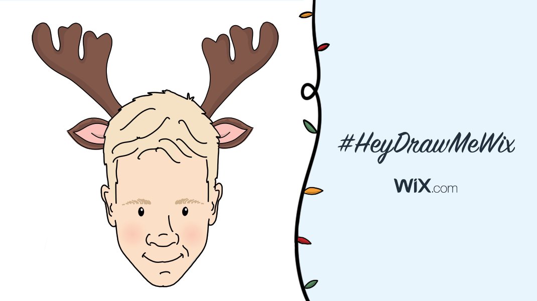 Wix's tweet photo. @RichardEarl7 Here you go, Richard. Hope Frank will like it. Happy Holidays!
#HeyDrawMeWix https://t.co/1yoz0a4pjF