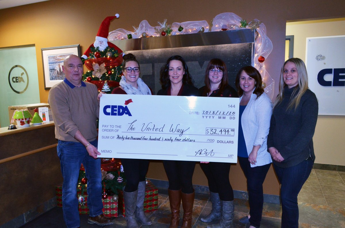 FMWBUnitedWay's tweet photo. Thank you to Ceda for your generous donation! We are so grateful for your support to United Way Fort McMurray and Wood Buffalo as well as to the local community!

#LocalLove #YMM https://t.co/ZxFQBK4ID3