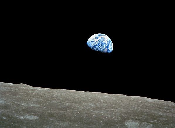 HAPPY GOLDEN ANNIVERSARY
December 24, 2018. Fifty years ago, Apollo 8 entered Lunar Orbit, carrying the first humans ever to reach the Moon: Frank Borman, Jim Lovell, Bill Anders. Bearing witness to Earthrise, they read in turn, the first ten verses of Genesis from the KJV Bible.
