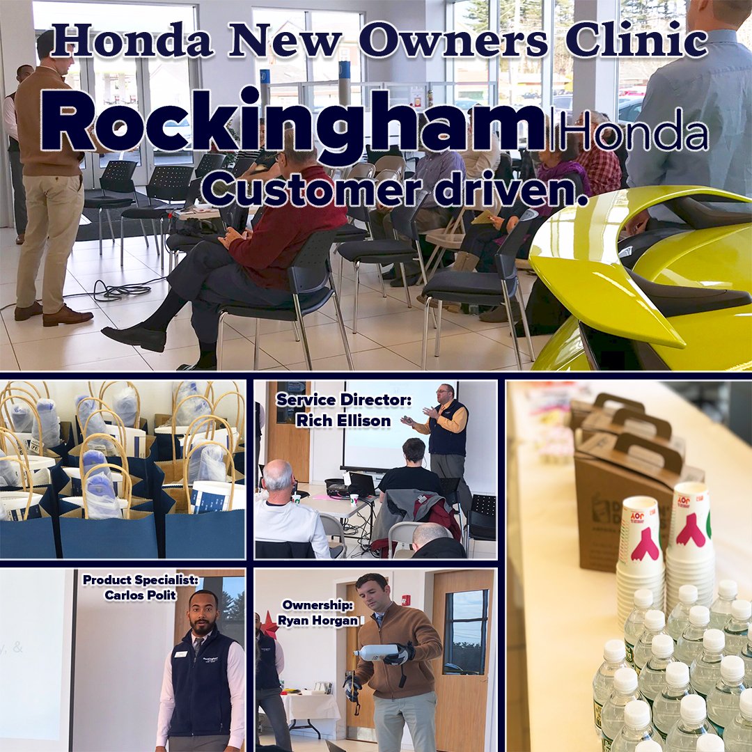 This past Saturday we had a  #Honda new owners Clinic at the dealership.  A lot was covered! #HondaLink #HondaMaintenance #oil #SafetyTechnology #technology and much much more!  We had coffee, donuts, gift bags, and prizes!  We will be having our next clinic in a couple months!