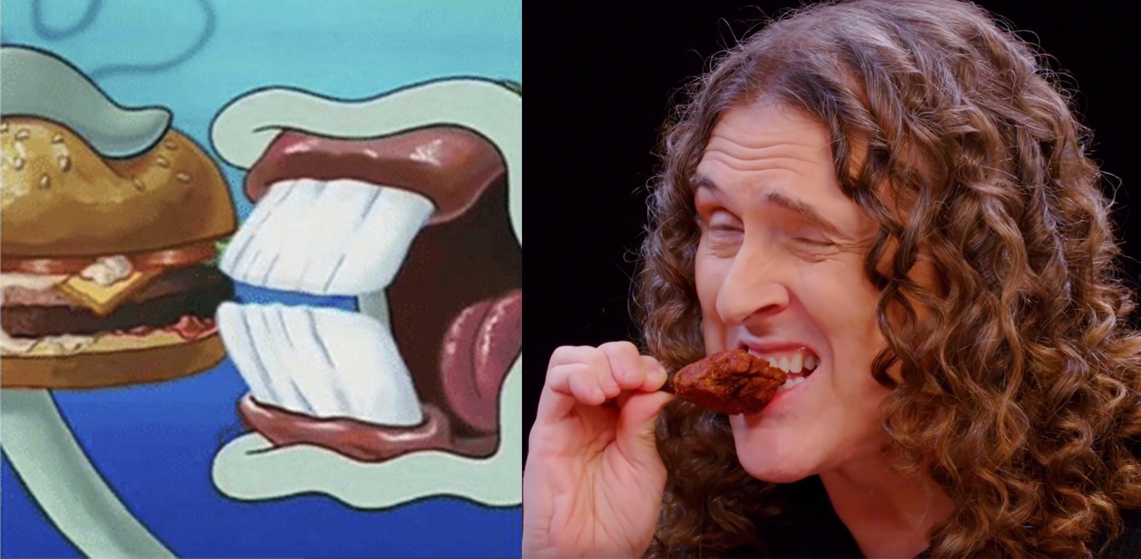 Spongebob Squarepants Squidward Eats Krabby Patty