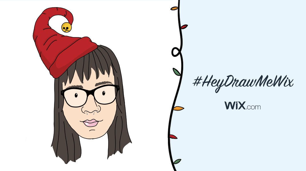 Wix's tweet photo. @123EmilyDempsey It's ready! ๐ Meet Cartoon Emily! Happy Holidays ๐
#HeyDrawMeWix https://t.co/FP5rlYjkSf