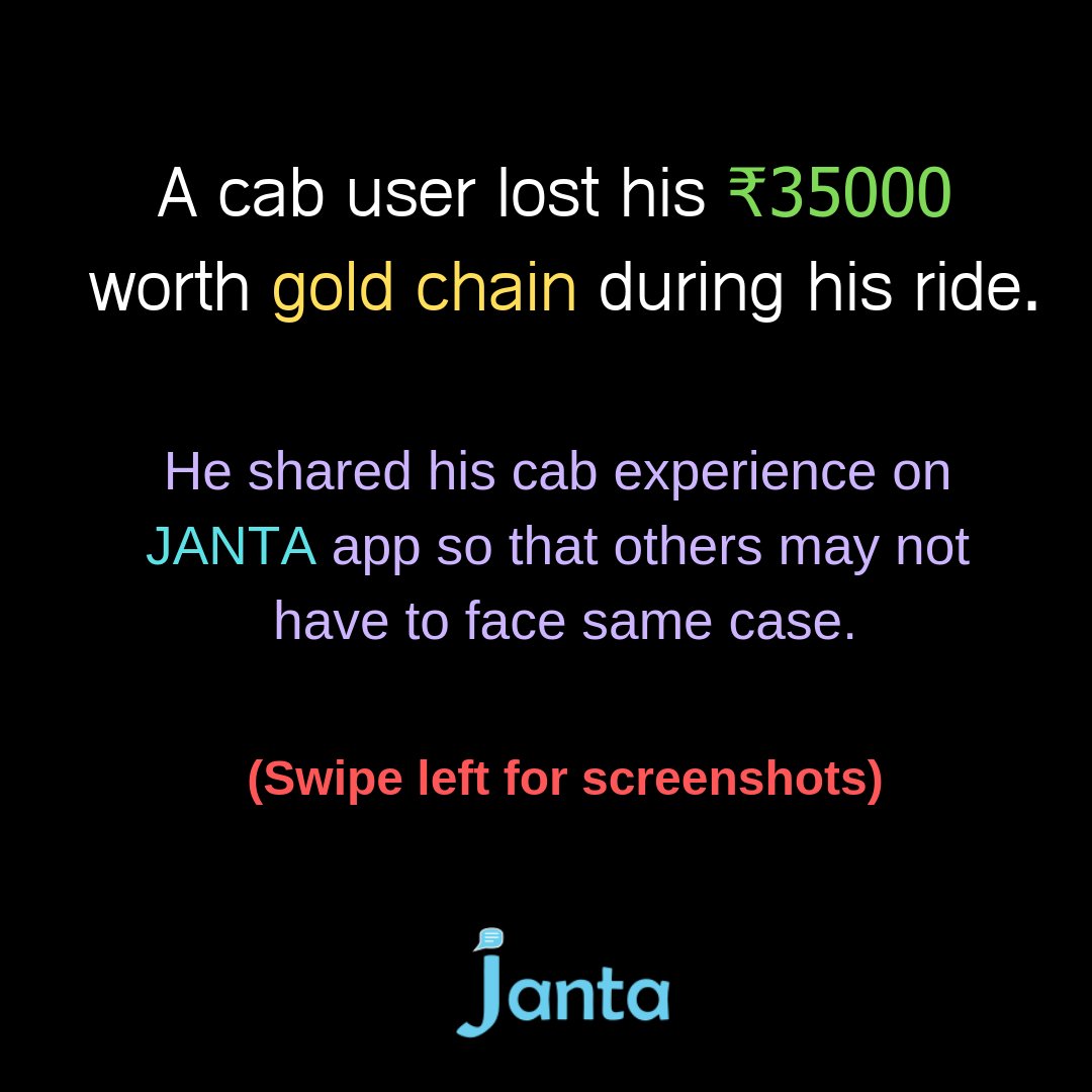 JantaReviews's tweet photo. Read the whole batch!
Check cab reviews at #Janta and avoid such mishappenings
#jantareviews #cabs #ola #uber #cabexperience #gurgaon #noida #mumbai #india #india #indian #pune #delhi #love #art #fun #travel https://t.co/U4YCgKmhqr