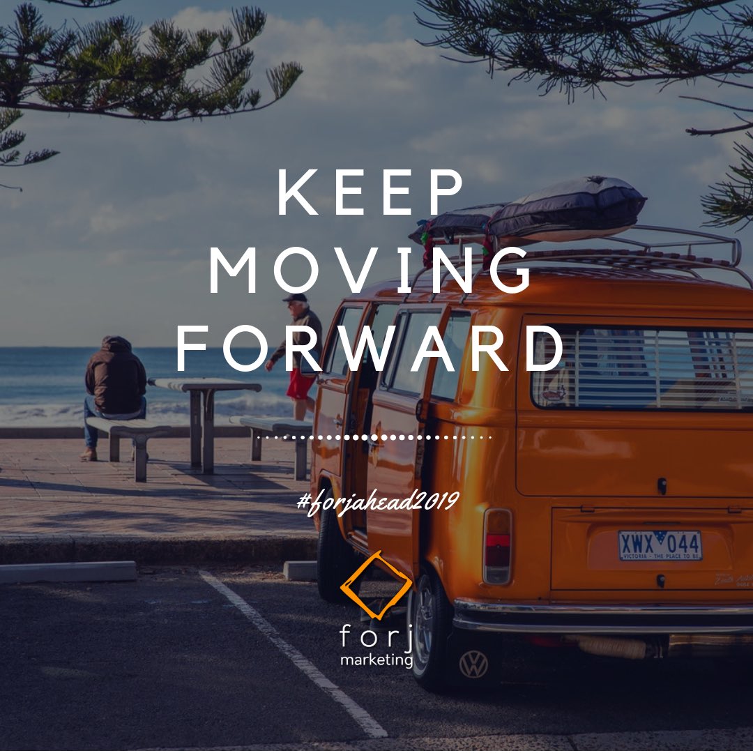 Whether it’s been a big year for you or a challenging one, just stay focussed on moving forward. #forjahead2019 #australiansmallbusiness