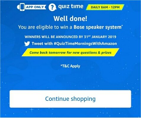 KundanC45107676's tweet image. #QuizTimeMorningsWithAmazon #AmazonQuiz
#Amazon1