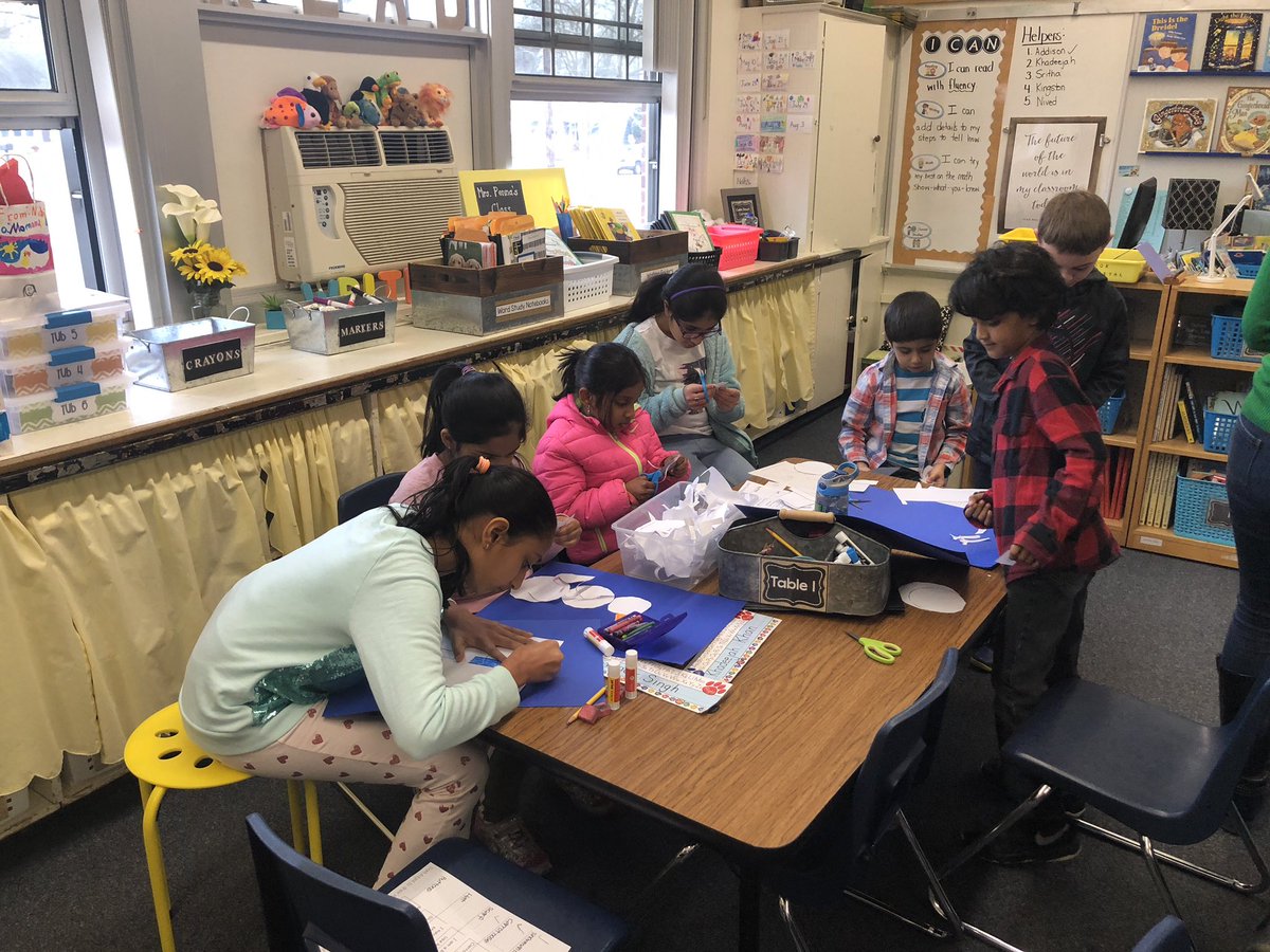 Our first grade class met with our buddies today to learn more about one another by creating snow man glyphs. ❄️⛄️ <a href="/SBSDMJ/">Monmouth Junction ES</a> <a href="/MrsVC3/">Cristina Vildostegui</a> <a href="/kwboyce/">Kathleen Boyce</a>