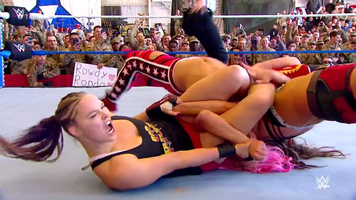 Becky Lynch, Charlotte Flair and Ronda Rousey vs The Riott Squad