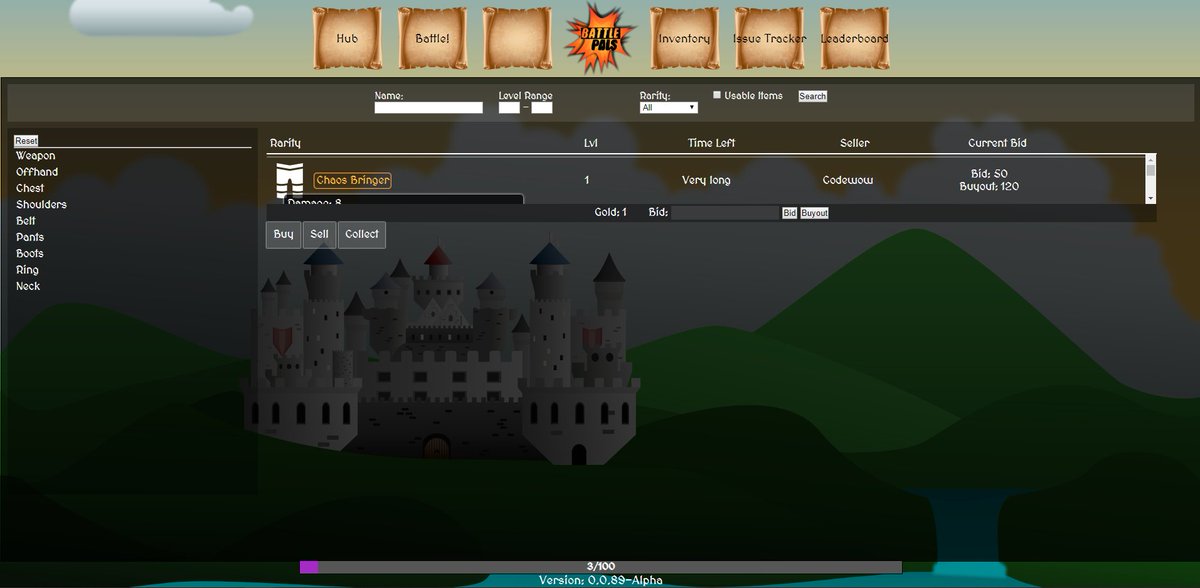BattlePals's tweet photo. The #AuctionHouse is coming along nicely! You can actually buy, sell, and collect goodies right this moment.

Ignore the jargon on the collection tab. I still have to prettify it still.

#gamedev #indieDev #clickerRPG #RPG #clicker #gaming #webdev https://t.co/LyZJcjbhnl