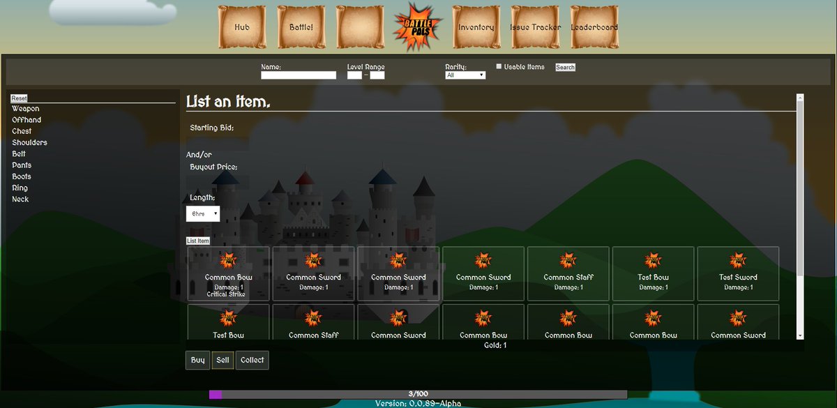 BattlePals's tweet photo. The #AuctionHouse is coming along nicely! You can actually buy, sell, and collect goodies right this moment.

Ignore the jargon on the collection tab. I still have to prettify it still.

#gamedev #indieDev #clickerRPG #RPG #clicker #gaming #webdev https://t.co/LyZJcjbhnl