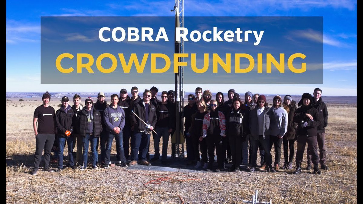 We are very excited to announce the launch of our crowdfunding campaign! Help us continue to go higher and faster, as we quite literally shoot for the stars. 

c-fund.us/i3n  

A huge thanks to everyone who supports us! <a href="/CUEngineering/">CU Boulder Engineering 🦬</a>