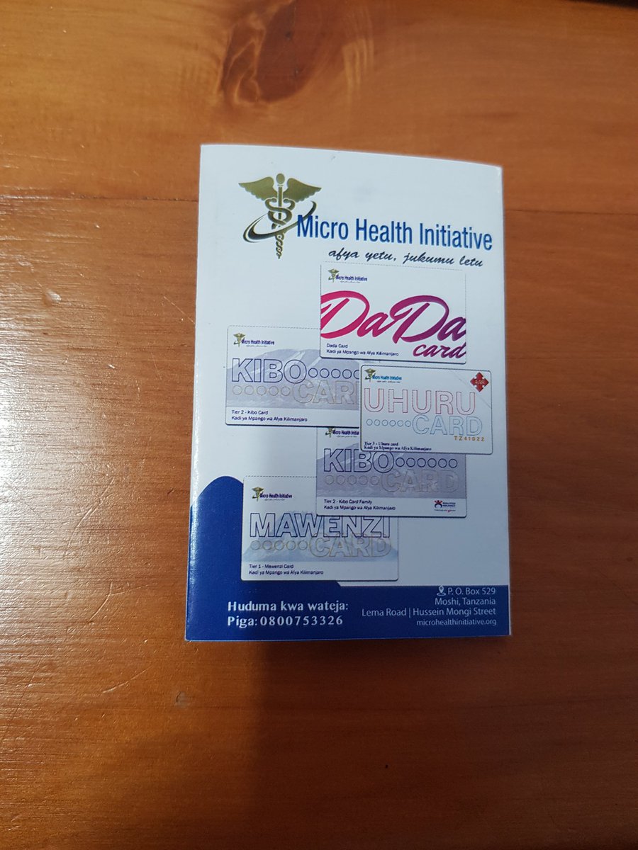 J_Kemibaro's tweet image. Introducing the Dada card.

HCD #Microhealthinsurance product by #Microhealthinitiative in Tanzania for girls and young ladies from 10 - 24 years. 

The #Insurance landscape is changing!

#innovativeinclusiveinsurance
#Microinsurance 
#50PercentInsuredBy2028