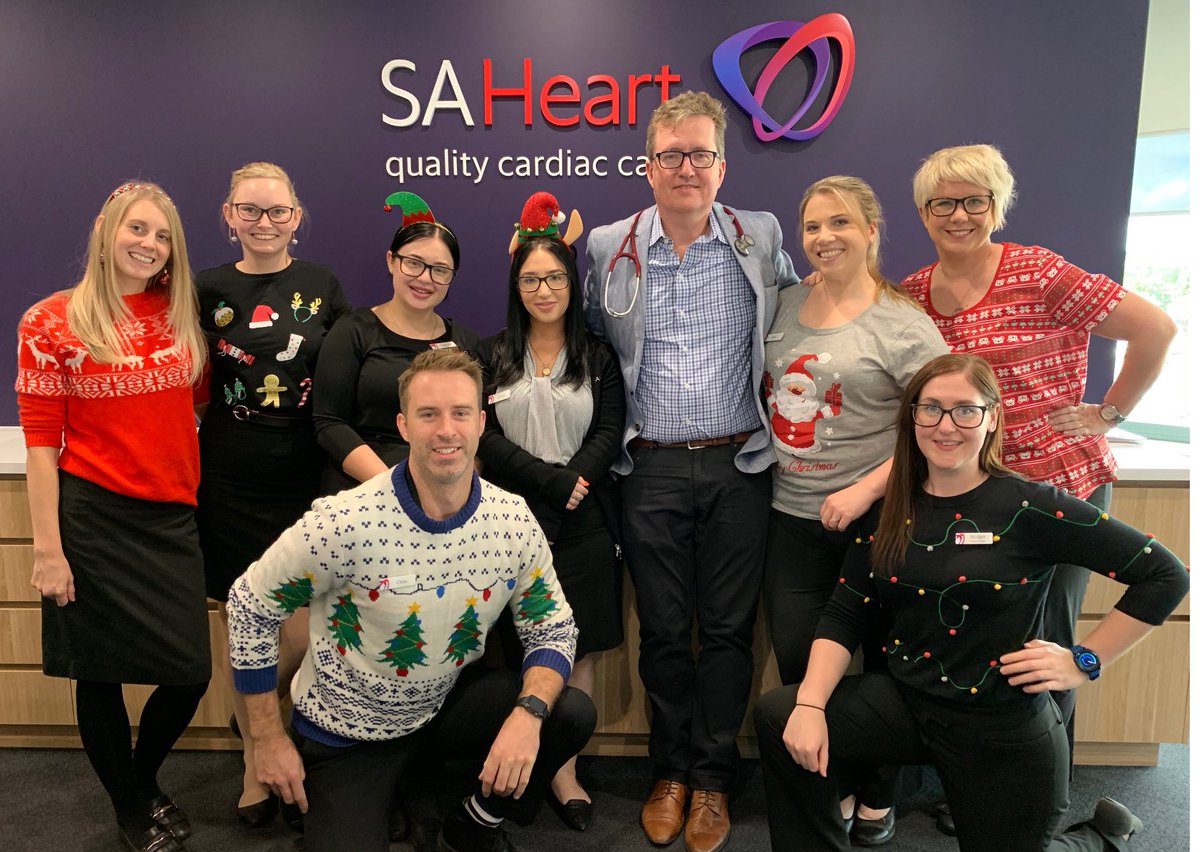 Our rooms will be closed from midday on Monday 24 December and will re-open on Wednesday 2 January 2019.
From everyone at SA Heart we wish you a very Merry Christmas and Happy New Year!