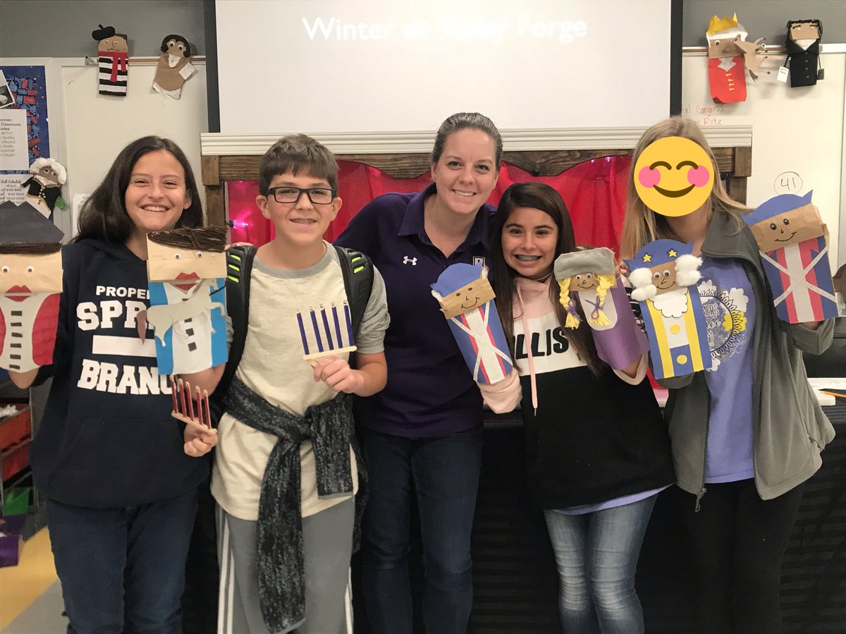 poormankim's tweet photo. So far, my favorite memory for the year was taking our “Revolutionary Puppet” shows on the road to Kinder Ranch Elementary! 
#12daysofOHTwitter 
Thanks for getting us their Coach Lancaster! @PRMS_GIRLS_ATH https://t.co/YwPPqCTJev
