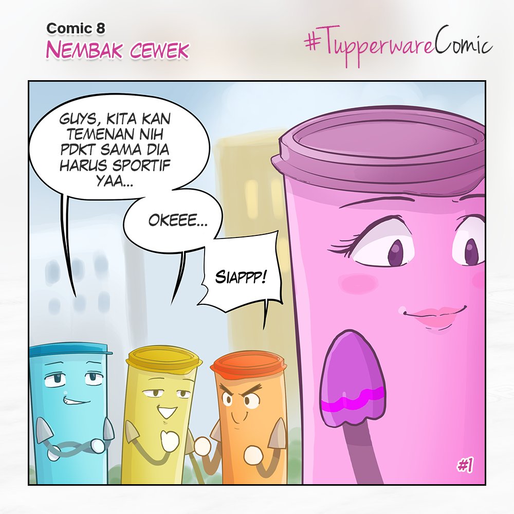 tupperwareID's tweet photo. Ugh, yakin nolak kalau ditembak #PakeTupperware ???
Yuk, ikutan kontes #TupperwareComic lengkapi ceritanya dan dapatkan hadiahnya! Cek di sini ya https://t.co/44JHsPPyf5 https://t.co/4q0ximVlSs