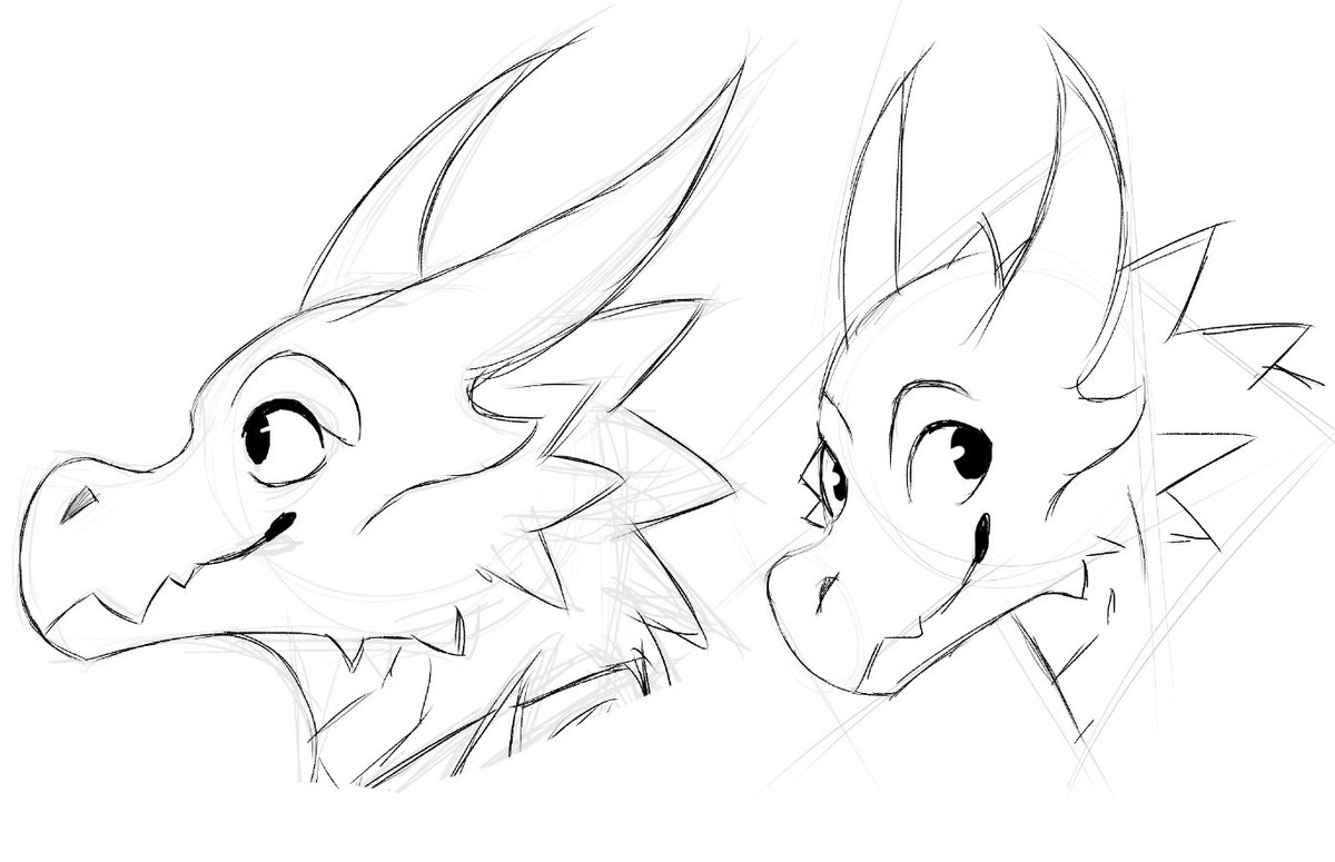 We met a super cute Kobold on our first D&D session so of course I had to doodle sorta-Kobolds because why not