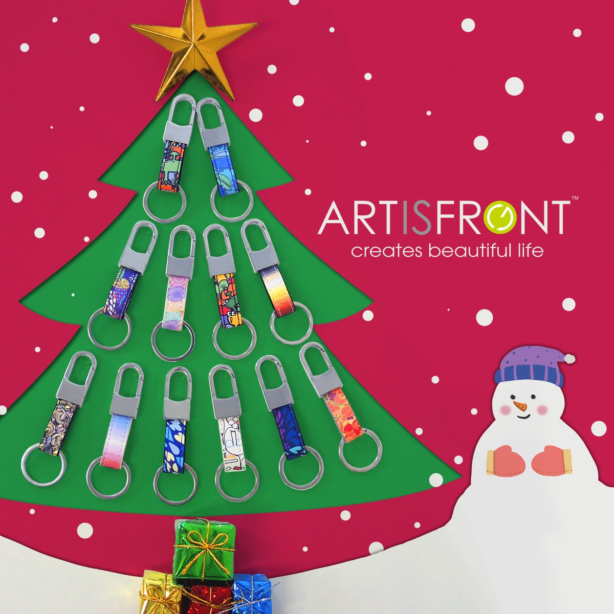 Artisfront's tweet photo. Like the decoration on the Christmas tree, each key fob has its own beauty!
.
#artisfront #design #patterns #graphicdesign #create #gift #giftidea #personalize #christmas #xmas #holiday #christmasspecial #christmasgift #xmasgift #mushroom #pinecone #fantasy #wonderland #keyfob https://t.co/pOoMonH42z