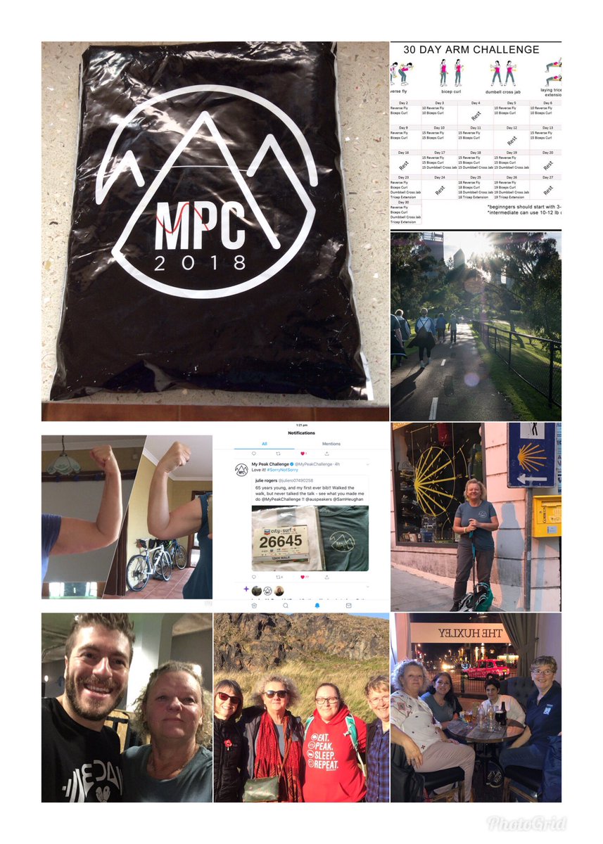 I joined MPC in Feb 2018 at age 64 young - best decision of my life!  
If you want and seek change, friendships, mental and physical challenges, inspiration and enrichment to your life, join us for #MPC2019 .
<a href="/MyPeakChallenge/">My Peak Challenge</a> <a href="/auspeakers/">AussiePeakers</a> <a href="/SamHeughan/">Sam Heughan</a> thanks 😘