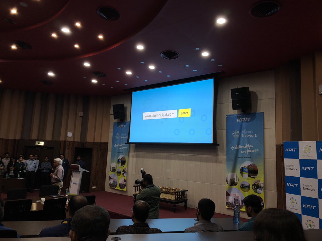 apchitale's tweet image. Kishor launching @KPIT Alumni Network. an emotional moment. What an amazing experience going down memory lane, caching up with all the friends made over the years. Great to see now we have a formal platform for us to stay connected. Register here
alumni.kpit.com