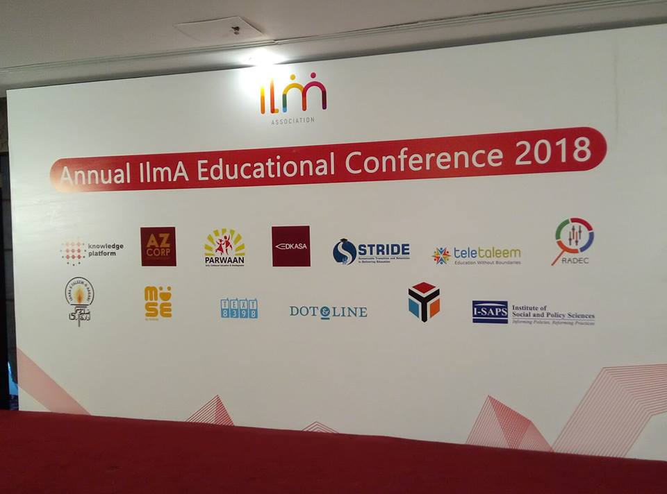 ParwaanPakistan's tweet photo. Happening Now: Annual Ilma Educational Conference 2018. CGNP as a member of Ilma is pitching Parwaan Preschool Solution to Private Schools of Islamabad.
#ParwaanPreschool
#EarlychilhoodEducation
#IlmIdeas2
#InnovateCollaborateEducate https://t.co/5KOz1fllU8