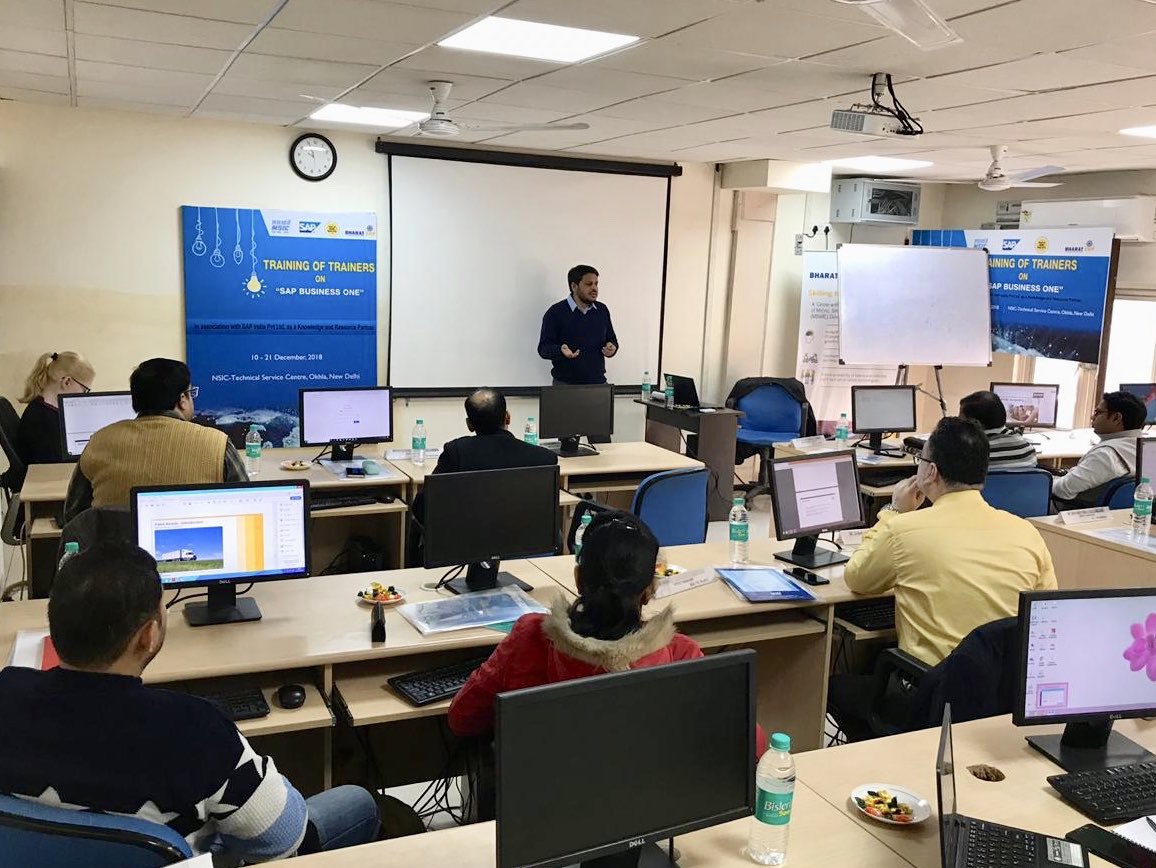 anil_marali's tweet photo. Successful completion of Train the Trainers workshop for NSIC Team under #BharatERP Program by @neelesh_bhide @fzaidi5 from @SAPIndia ✨It’s new beginning for the trainers: wish you all the best👍

#SAPBusinessOne @minmsme @NSICLTD @SAPBusinessOne #TheBestRun #SAP https://t.co/oCjiBKr16V