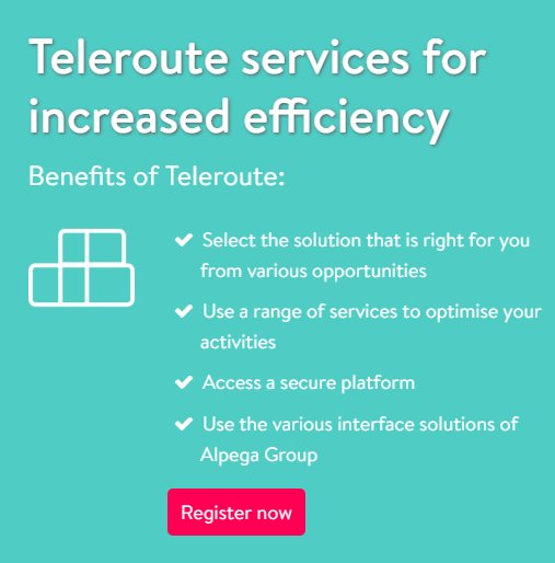Select the solution that is right for you from various opportunities!
With #Teleroute you save time, money and have full control of your planning.
Check all our benefits here: zurl.co/BVO0
#FreightExchange #Platform #Shippers #Carriers #Transport
