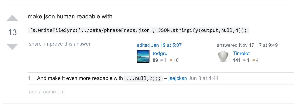 markforster's tweet image. Make JSON human readable!
