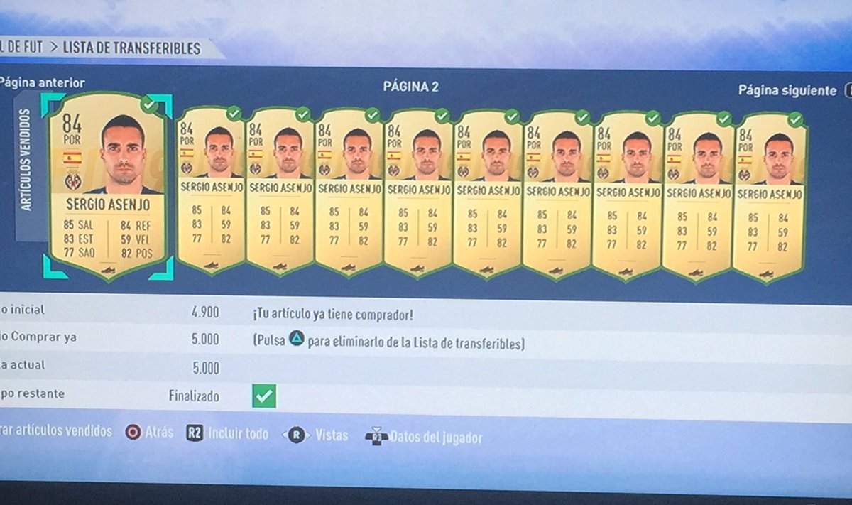 FutDR10's tweet photo. #### SERGIO ASENJO ####

PILLADOS A 3K ...
VENDIDOS A 5K ... 

💣💣💣 https://t.co/TIrM9K1smd