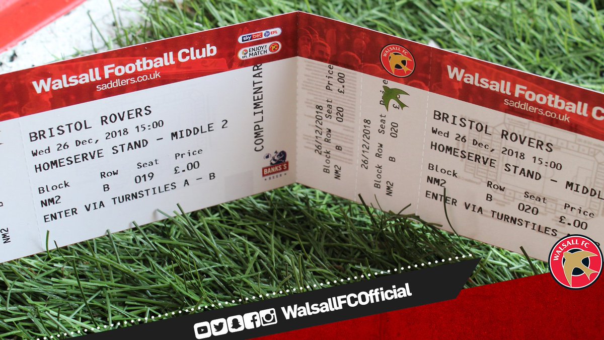 WFCOfficial's tweet photo. 🎄🎟️ TICKET GIVEAWAY 🎟️🎄

We've got two tickets for our Boxing Day clash with @Official_BRFC up for grabs as part of our #FiveDaysOfTicketGiveaways!

Just LIKE &amp; RETWEET this and you'll be in with a chance of winning 😀 https://t.co/5Vpd9i520c