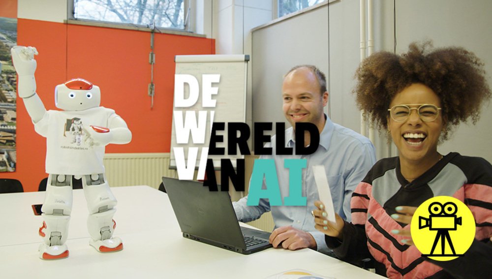 InteractiveRobo's tweet image. De nationale AI cursus (app.ai-cursus.nl) is begonnen. In &quot;de Wereld van AI&quot; komt onze onderwijsrobot aan bod (vanaf 6:59): player.vimeo.com/video/30739249…
