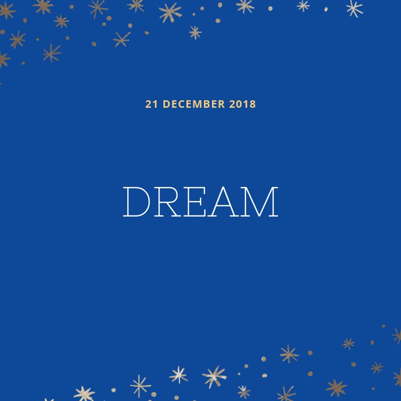 yogabygillian's tweet image. What are your hopes and dreams for the New Year? Have you begun to think of resolutions, look at holidays or spruce up your CV for that new job?
Dream big, go out there and find a way to make your dreams come true.
#dream #dreambig #affirmationadvent #yogabygillian #positivity