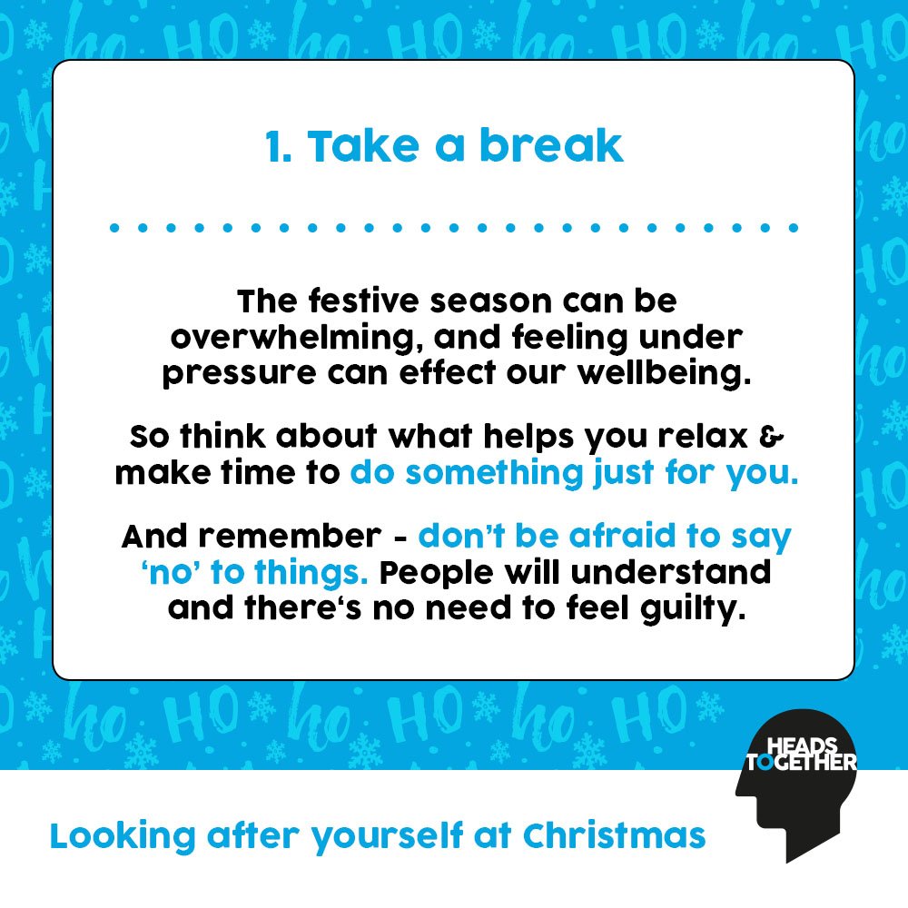 heads_together's tweet image. It’s no secret – Christmas can be stressful.

From long to-do lists and family tensions, to financial worries and other pressures, we all have a lot on our plates.

You must remember to look after yourself &amp;amp; here are some tips to help you along the way &amp;gt; ow.ly/A4Ez30mZvAc