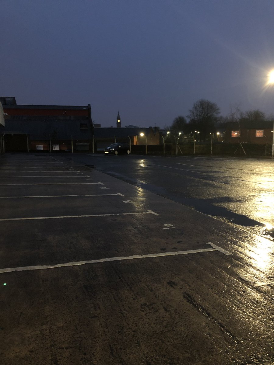 So my commute was easy this morning and then I get to work to find the car park empty. Is it Christmas already?