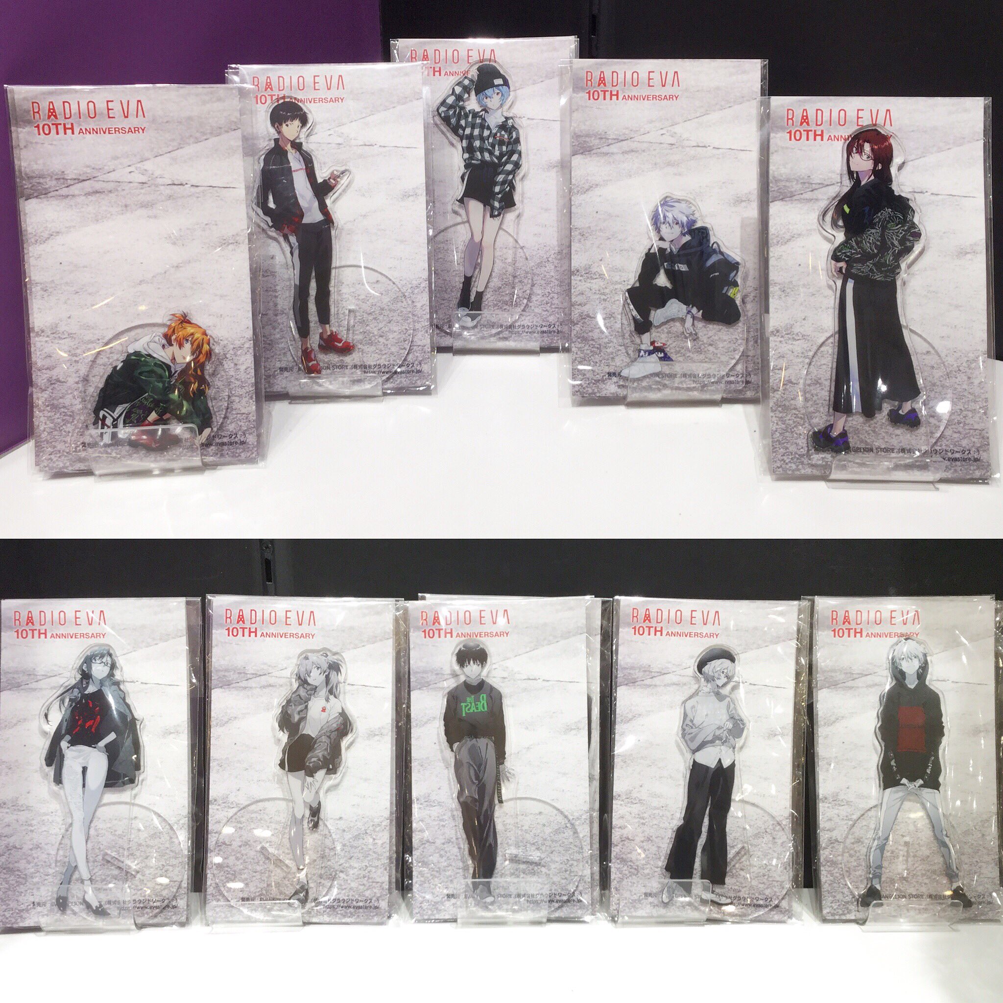 エヴァンゲリオン アスカ 10周年 ストア限定 アクスタ アクリルスタンド