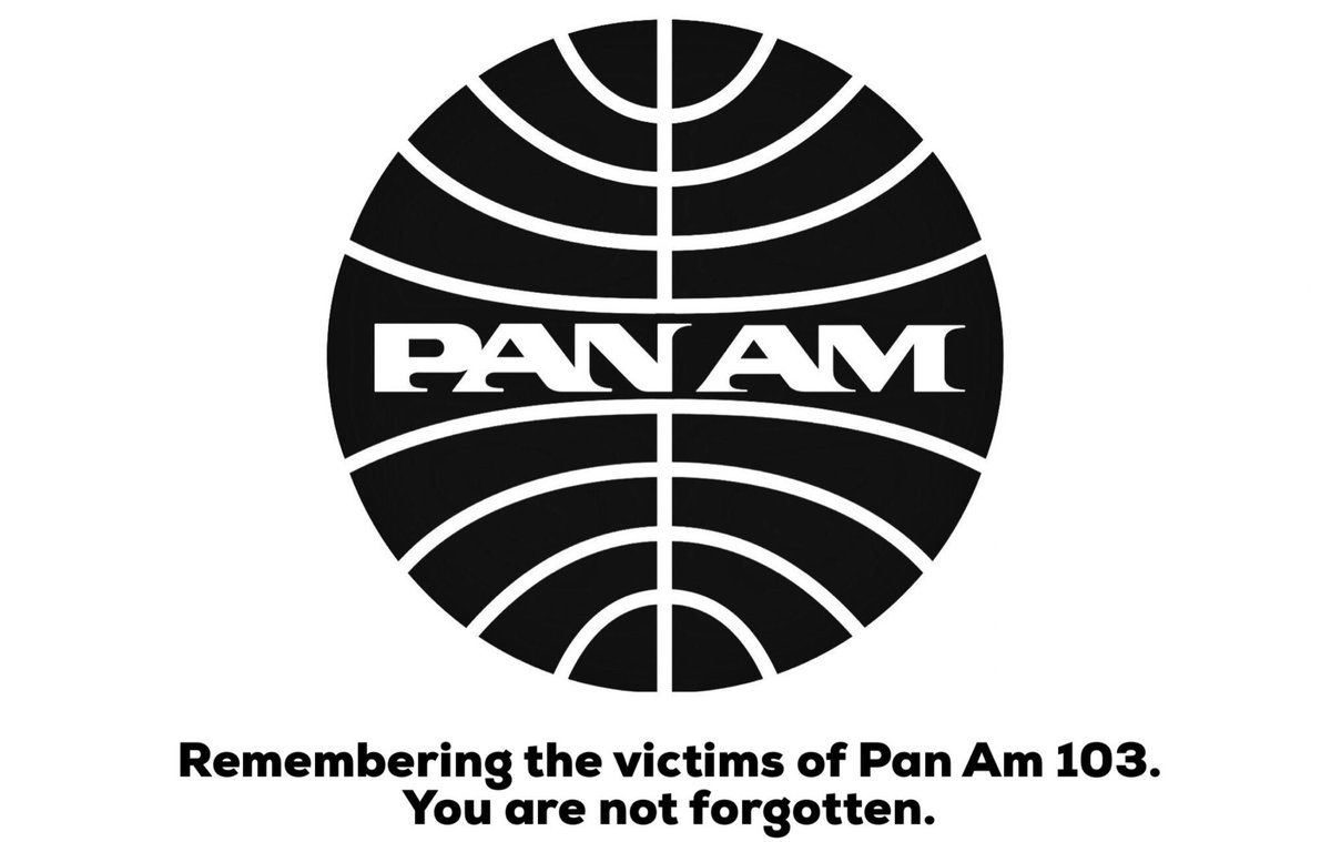 30 years ago today an unimaginable horror took the lives of 270 people. We pause today to remember the passengers and crew of Pan Am 103 along with the residents of Lockerbie, Scotland who lost their lives to an act of terror. #RememberingPanAm103 #PanAm103