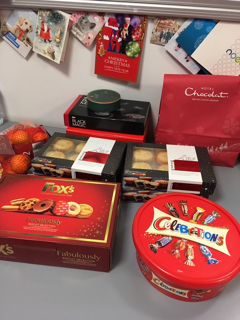 Plenty of Christmas treats for the team in Store to enjoy today! #tistheseason