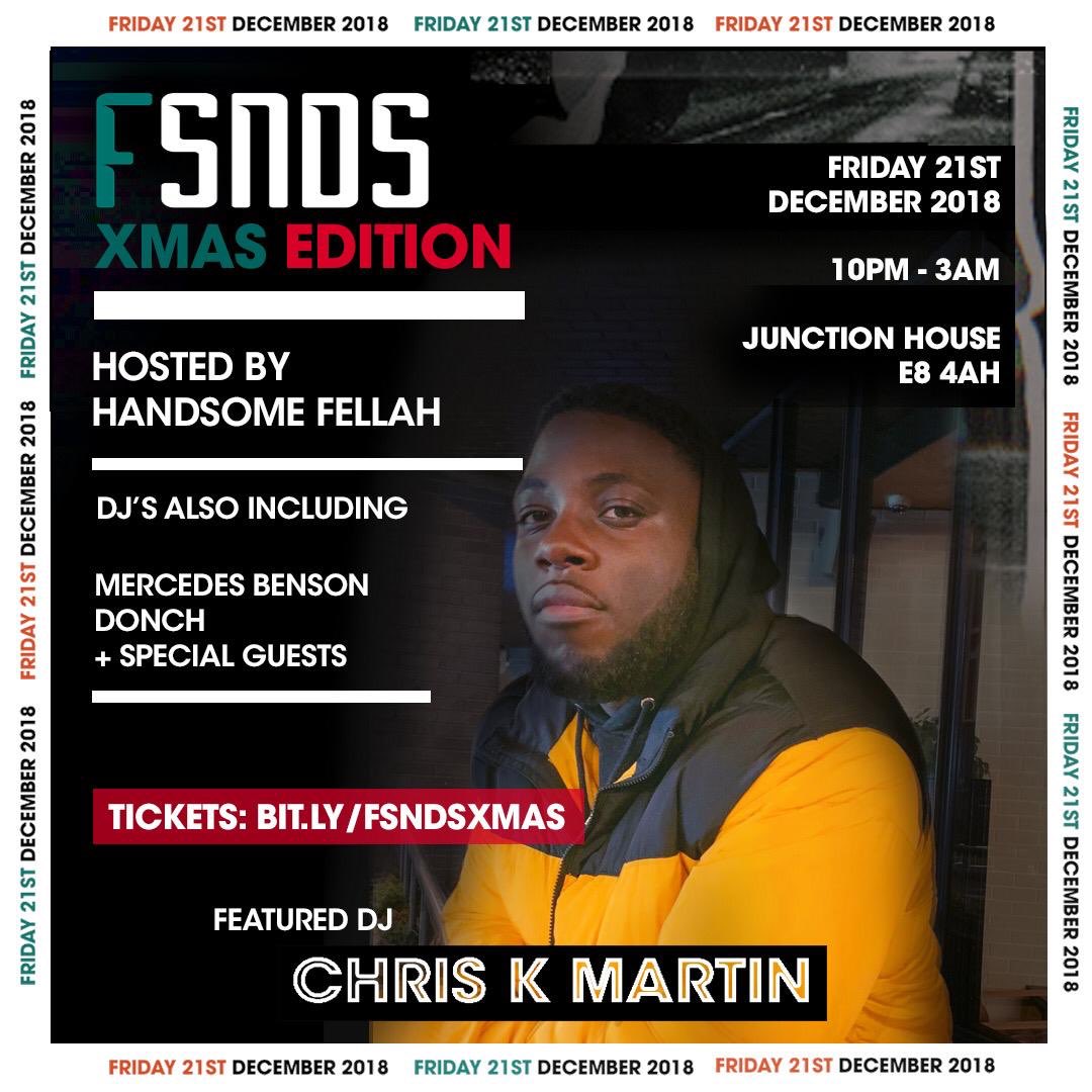 Unkle_K's tweet image. So we’re going in tonight with @Emansez on the mic @ Junction House. Some amazing DJs on the line up, I’ll also be doing a set 🙌🏾 Let’s go @FutureSNDS!! Tickets: bit.ly/fsndsxmas