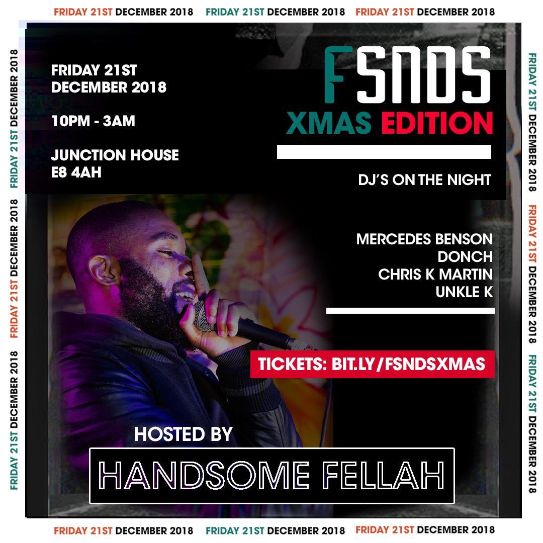 Unkle_K's tweet image. So we’re going in tonight with @Emansez on the mic @ Junction House. Some amazing DJs on the line up, I’ll also be doing a set 🙌🏾 Let’s go @FutureSNDS!! Tickets: bit.ly/fsndsxmas