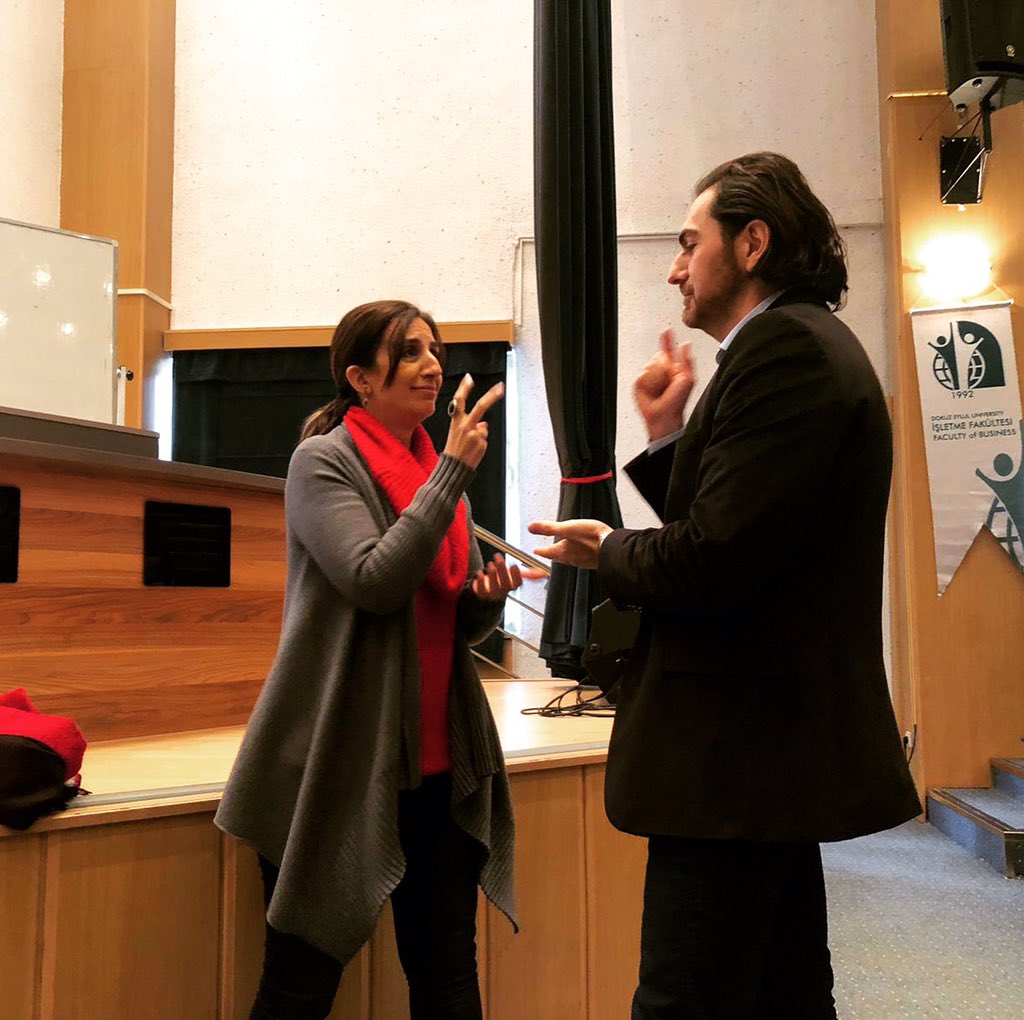 DEUFACULTYOFBUS's tweet photo. Our professors also joined the icebreaking activity which is organized for prep students! 1-2-3... Rock-Paper-Scissors!!! #unity #tusec #ourvalues https://t.co/r2sbQFnRzI