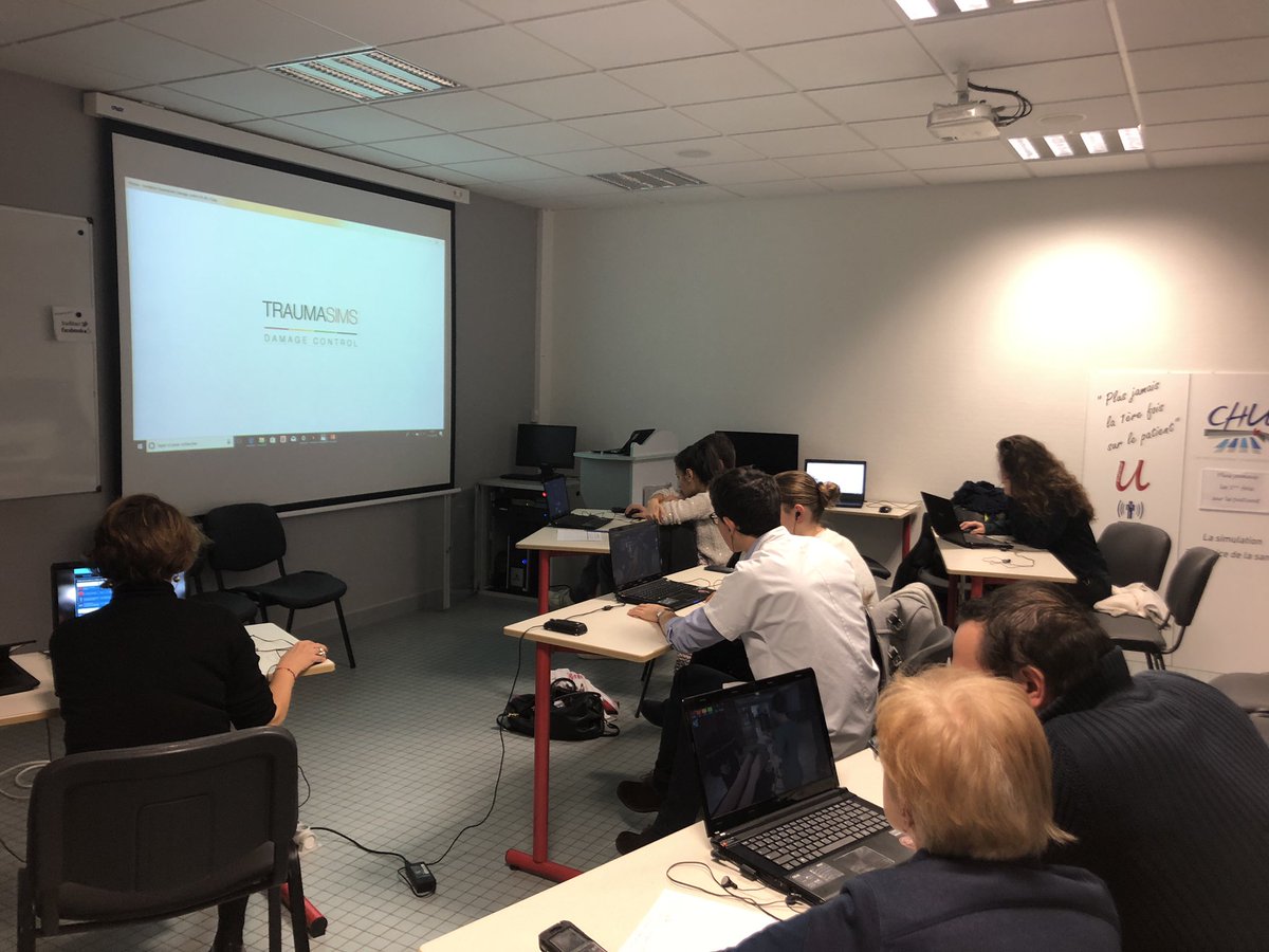 SebastienMirek's tweet image. Lancement de la formation en #SimulationNumérique #TraumaSimsDC de @Medusims_SAS au centre @useemdijon du @CHUDijon 

Une formation innovante permettant le #MedicalTraining en équipe pour la prise en charge d’un afflux massif de victimes

#Simulation 

↪️ medusims.com/2018/12/17/le-…