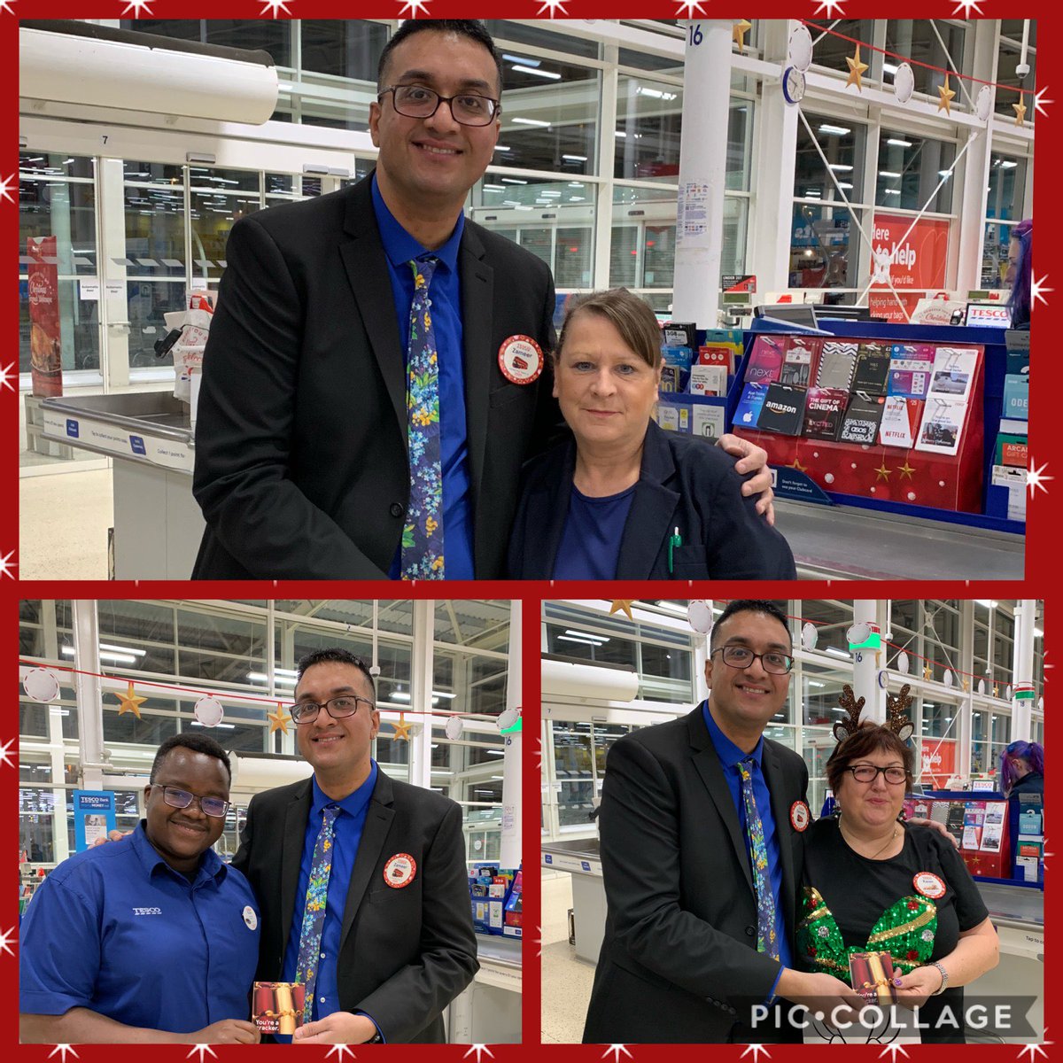 Trevor, Anjela &amp; Karen have been absolutely amazing this morning at Oldham Extra, providing a fantastic shopping experience for our customers, well done 👍 @Tesco_North <a href="/hazelfenton44/">Hazel Fenton</a> #xmas #recognition
