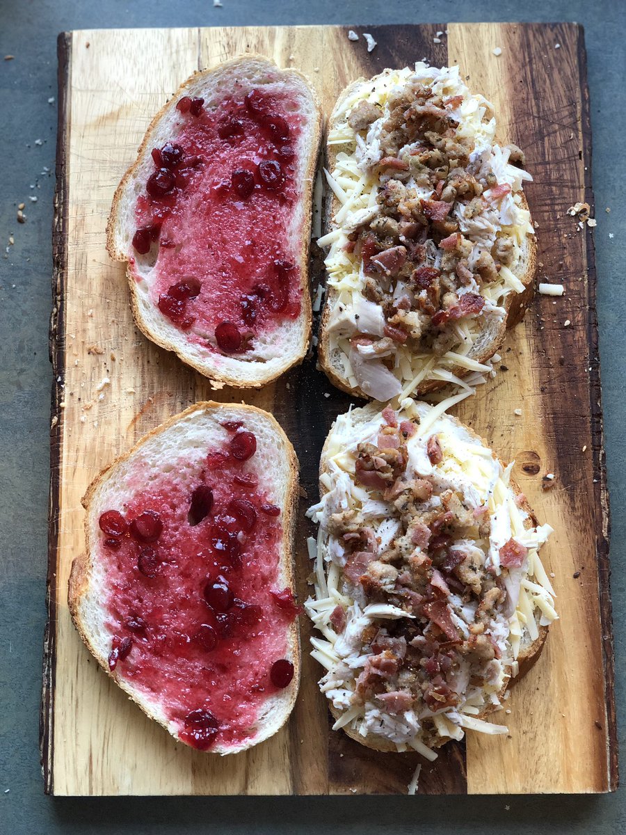 Drunken_Mouse1's tweet photo. What’s your favourite festive sandwich?

Ours comes in the toasted form (no surprise) &amp; is filled with chicken, crispy bacon, sausage stuffing, cranberry sauce &amp; lots of cheese!

#sandwich #toastie #grilledcheese #cheese #festive #chicken #bacon #sausage #food #foodporn #surrey https://t.co/sKP9euuCjL