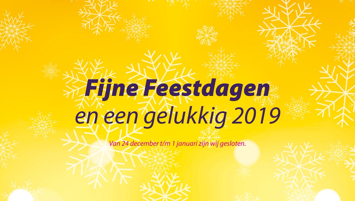Fijne Feestdagen en een gelukkig Nieuwjaar!