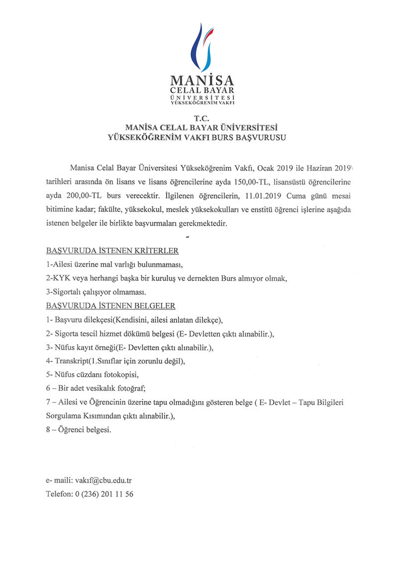 Mcbu On Twitter Yuksekogrenim Vakfi Burs Basvurusu Https T Co E4i8u4pxog Manisacelalbayaruniversitesi Celalbayaruniversitesi Cbu Kykmcbu Https T Co Gyupww9uix Https T Co 5phgraqb5r Mcbu On Twitter Yuksekogrenim Vakfi Burs Basvurusu Https T Co E4i8u4pxog Manisacelalbayaruniversitesi Celalbayaruniversitesi Cbu Kykmcbu Https T Co Gyupww9uix Https T Co 5phgraqb5r