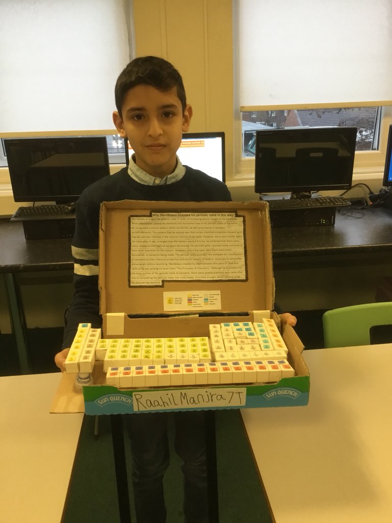 RajinderLiptro1's tweet image. Well done Raahil! I love this model periodic table #sciencehomework #PeriodicTable