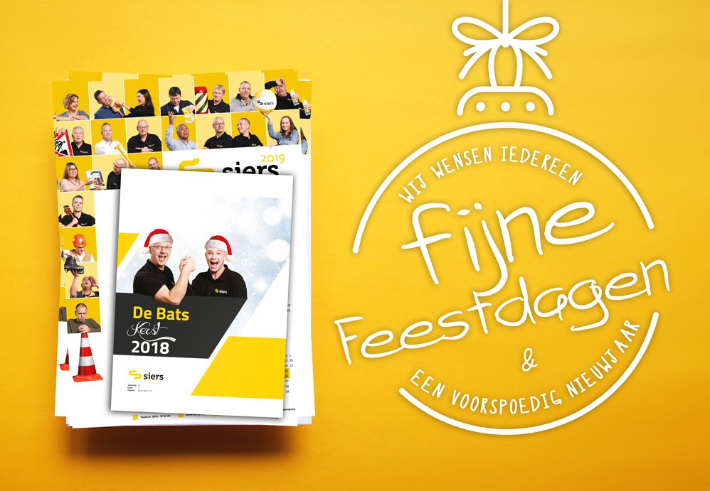 Namens heel Siers, fijne feestdagen en een voorspoedig 2019!