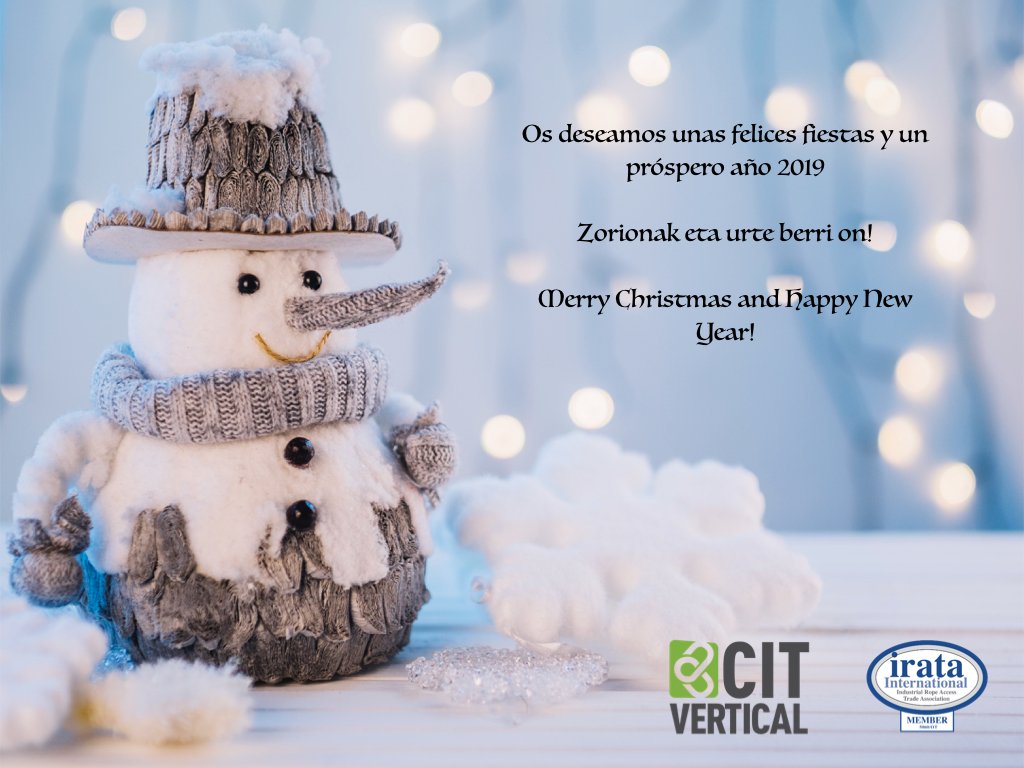 citvertical1's tweet photo. #felicesfiestas #Xmas #trabajosverticales #ropeaccess #Bilbao #citvertical https://t.co/7WQAbejJl5