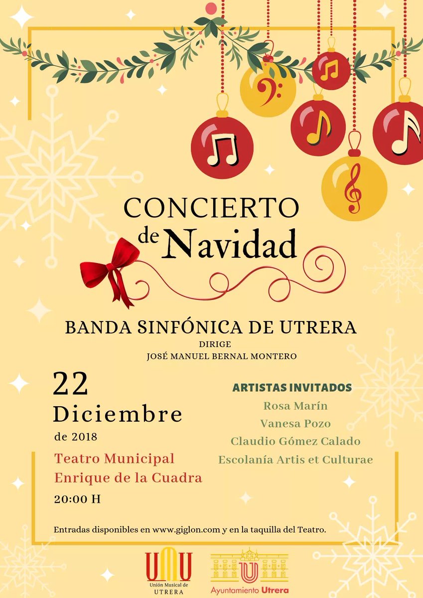 turismoUtrera's tweet photo. La #NavidadEnUtrera🎄está llena de #actividades para disfrutar con nuestros seres queridos. Os dejamos la #programación para los próximos días 📝🥳
#Utrera #Navidad #Sevilla #Andalucía #Sevillahoy #ocio #turismo #cultura #fiestas #mapping #música #free #familia #concierto #belén https://t.co/Tr0VqIOiY6