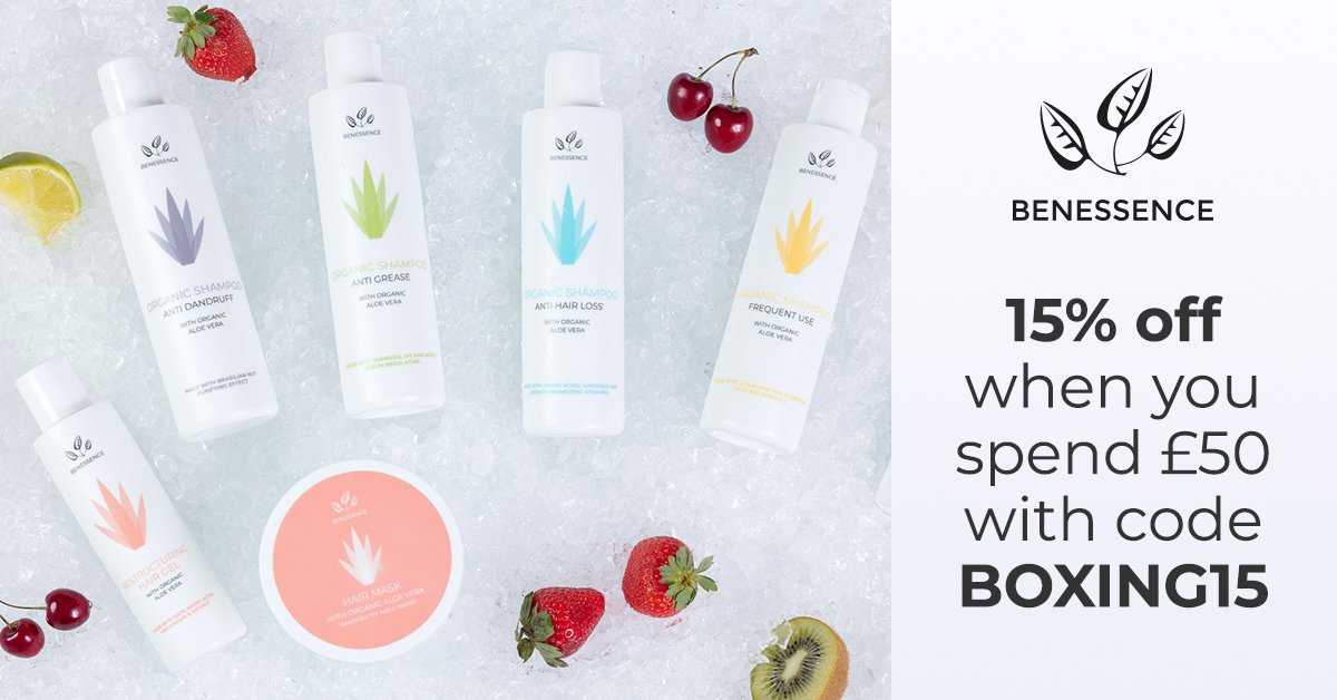 BenessenceUK's tweet photo. Happy Boxing Day!

Enjoy 15% off when you spend £50.

Simply use code: BOXING15.

https://t.co/z7eiFarrEu https://t.co/EPbtUTLbMq